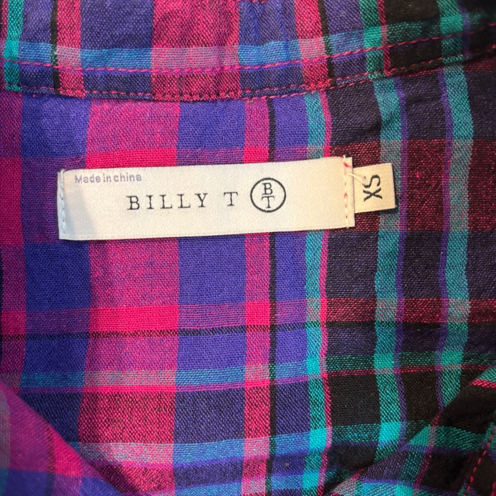 Billy T plaid top - Picture 5 of 6